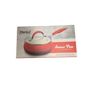 Parini 1.5 Qt Red Sauce Pan – Ceramic Non-Stick, New in Box